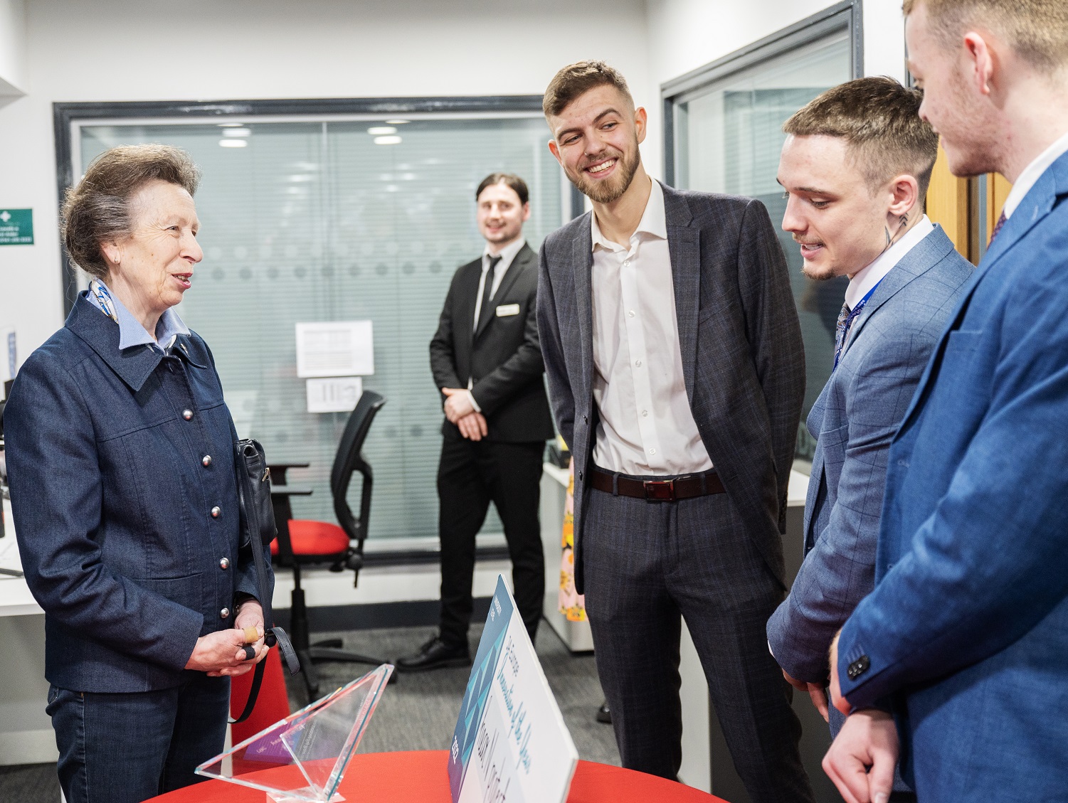 Her Royal Highness The Princess Royal meets student entrepreneurs at